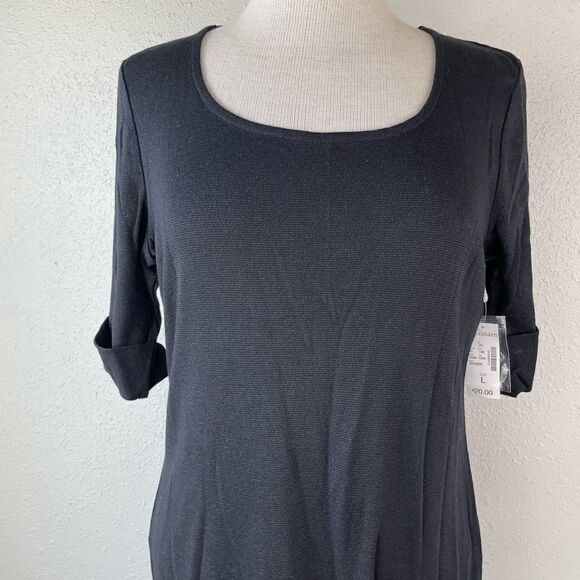 NWT Dressbarn Half Sleeve Top Size L - Picture 2 of 6
